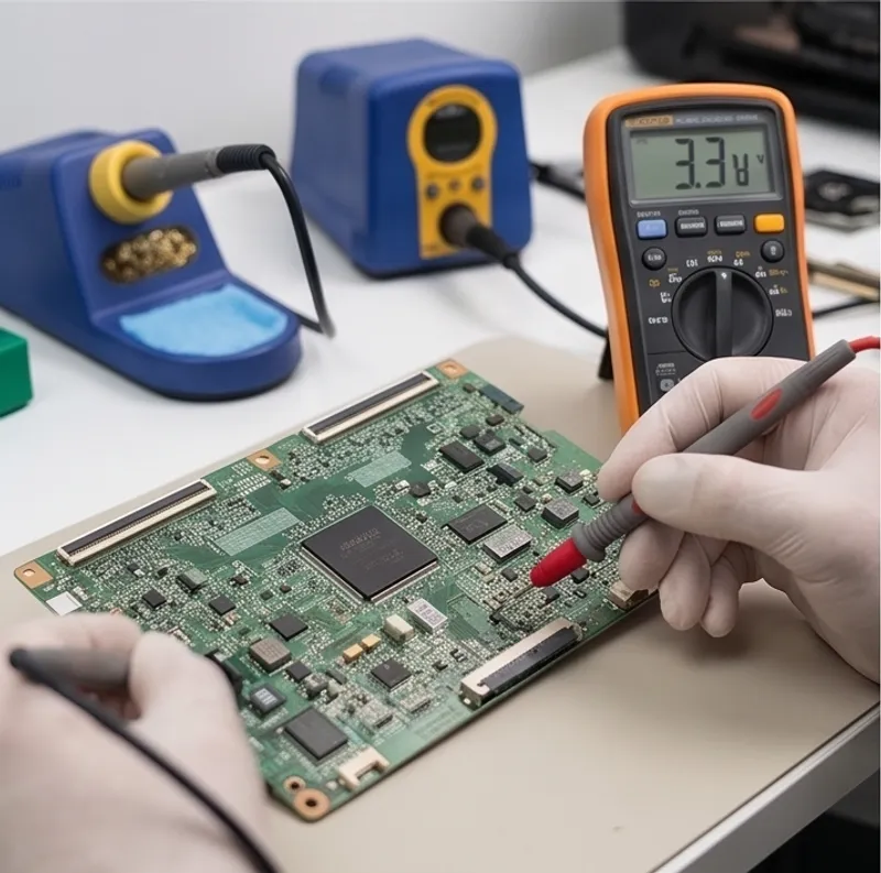 Reparo de monitores LED e placas-mãe
